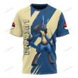 Anime Pkm Lucario Custom Hoodie Apparel T-Shirt / S