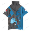 Anime Pkm Mega Charizard Custom Hooded Tshirt