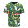 Anime Pkm Bug Seamless Pattern Custom T-Shirt Apparel / S Bo3003221