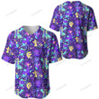Anime Pkm Ghost Seamless Pattern Custom Baseball Jersey Bo23032219