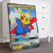 Anime Pkm Supermans Pikachu Custom Canvas