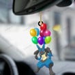 Anime Pkm Balloon Lucario Custom Car Hanging Ornament