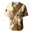 Anime Pkm Eevee Custom Baseball Jersey Bo2303221