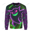 Anime Pkm Gengar Ghost Pixel Custom Sweatshirt Apparel / S Bt24032203