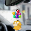 Anime Pkm Balloon Psyduck Custom Car Hanging Ornament