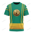 Mighty Morphin Power Ranger Ninja Rangers Green Dragon Custom T-Shirt