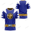Dino Thunder Blue Power Rangers Custom T-Shirt