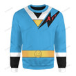 Mighty Morphin Alien Rangers Blue Aquitar Ranger Custom Sweatshirt