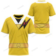 Mighty Morphin Alien Rangers Yellow Aquitar Ranger Custom T-Shirt