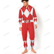 Movie Mighty Morphin Red Power Rangers Custom Hooded Jumpsuit
