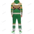 Movie Mighty Morphin Green Power Rangers Custom Hooded Jumpsuit