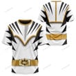 Dino Thunder White Power Rangers Custom T-Shirt