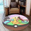 Anime Pkm Pikachu Custom Round Carpet Bo06122114