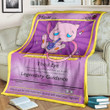 Anime Pkm Stone Mew Custom Soft Blanket / S/(43X55)
