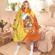 Anime Pkm Infernape Custom Fleece Blanket Hoodie Adult / Free Size