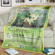 Anime Pkm Leafeon Custom Soft Blanket