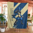Anime Pkm Lucario Custom Soft Blanket Bo10032226
