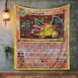 Anime Pkm Charizard Card Custom Quilt