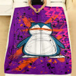 Anime Custom Snorlax Art Soft Blanket