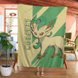 Anime Pkm Leafeon Custom Soft Blanket Bo10032212