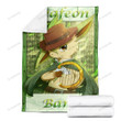 Anime Pkm Leafeon Bard Custom Soft Blanket