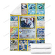 Anime Pkm Lugia Cards Version 2 Custom Soft Blanket