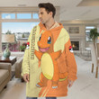 Anime Pkm Charmander Custom Fleece Blanket Hoodie