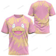 Tie Dye Slowpoke Face Custom T-Shirt Apparel