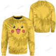 Tie Dye Pikachu Face Custom Sweatshirt Apparel
