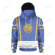 Mighty Morphin Ninjetti Blue Wolf Ranger Custom Snood Hoodie