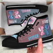 Stitch And Angel Custom High Top Canvas Shoes