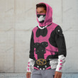 Psycho Rangers Pink Cosplay Custom Snood Hoodie