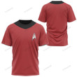 Star Trek The Original Series Red Suit Custom T-Shirt