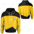 Star Trek The Next Generation Duty Uniform Yellow Suit Custom Hoodie