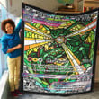 Rayquaza Hybrid Vmax Stain Glass Custom Quilt