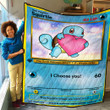 Squirtle I Choose You Custom Quilt