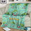 Bulbasaur Custom Soft Blanket