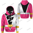 Power Rangers Dino Fury Pink Ranger Custom Snood Hoodie