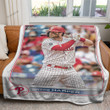 Sport Baseball Card 2022 Topps Bryce Harper Phillies Custom Soft Blanket