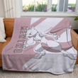 Anime Mewtwo Custom Soft Blanket
