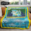Blastoise Personalized Custom Soft Blanket