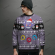 Gengar Evolution Custom Christmas Ugly Imitation Knitted Sweatshirt