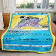 Radiant Blastoise Card Custom Soft Blanket