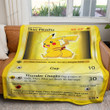 Thicc Pikachu Custom 2-Side Printed Thicken Soft Blanket