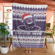 Gengar Christmas Custom Name Soft Blanket