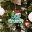 Bulbasaur Custom Name Christmas Ornament