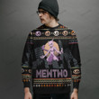 Mewtwo Psychic Kaiju Custom Christmas Ugly Imitation Knitted Sweatshirt