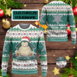Snorlax Custom Name Christmas Ugly Imitation Knitted Sweatshirt