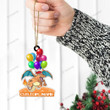 Charizard Balloon Custom Name Christmas Ornament