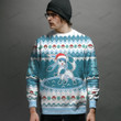 Glaceon Custom Name Christmas Ugly Imitation Knitted Sweatshirt